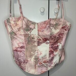 White Fox Corset Top